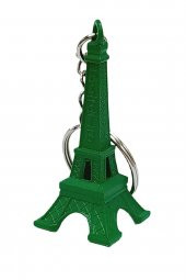 Paris Eyfel Kulesi 3D Metal Anahtarlık Yeşil thumbnail 5
