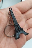 Paris Eyfel Kulesi 3D Metal Anahtarlık Siyah thumbnail 6