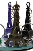 Paris Eyfel Kulesi 3D Metal Anahtarlık Gold Mat thumbnail 6