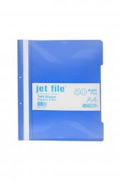 Jetfile A4 Plastik Telli Dosya Mavi 50li Paket - 1