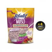 Eti Lifalif İnce Öğütülmüş Müsli Hibiskuslu 250 g x 4 Adet - 1
