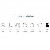 Kama Sabit Tablalı 80x25 mm Teker Siyah Burçlu Ağır Yük Tekeri thumbnail 2