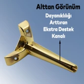 Piko Lüks Mobilya Kanepe Tv Ünitesi Konsol Koltuk Ayağı 19 Cm Gold Altın Ayakları thumbnail 2