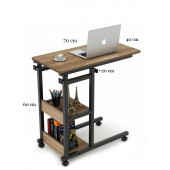 servetavcı Yükseklik Ayarlı Raflı Laptop Sehpası ve Çalışma Masası - Atlantik Çam (Tekerli) - 2