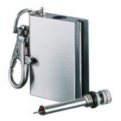 TAMSET Benzinli Metal Kibrit Çakmak Anahtarlık Klipsli - 1