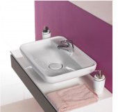 Turkuaz Cerastyle Lal Serisi Tezgah Üstü Çanak Lavabo 60x42 cm - 1
