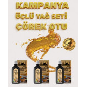 Tarihi SultanAhmet Baharatçısı Saf Çörek Otu Yağı 3x100 Ml (Filtrelenmemiş - Tortulu) - 1