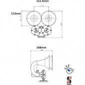 Seger 81Jh 12V Çift Boynuz Korna Daf,Vabis,Man,Scanıa,Marin EAN-  8698520203272 - 4