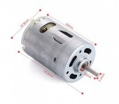 RS540 DC 6-24V (Çap 36mm) Yüksek Torklu Motor - 2