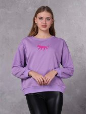 Farm Animals Nakış Detaylı Kadın Sweat Kazak - 1