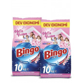 Bingo Matik 10 Kg 2'li Paket Mutlu Yuvam Renkliler ve Beyazlar Toz Çamaşır Deterjanı - 1