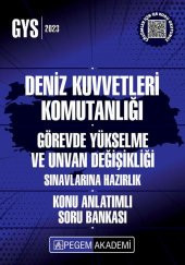 2023 Deniz Kuvvetleri Komutanlığı Görevde Yükselme Konu Anlatımlı Soru Bankası Pegem Yayınları - 1
