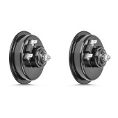 SEGER 24V. DİDİT KORNA TAKIMI, İKİ TERMİNAL, STANDART MODEL, No:50FO24.000.02K, EAN: 8698520202695 - 2