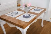 Finezza İris Jakar Polyester Kumaş Krem Amerikan Servis 33,5x46 cm Bej 4 Ad-1391 - 2