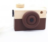 Ahşap Fotoğraf Makinesi Oyuncak - Dekor ( Kahverengi) - 1