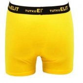 Tutku Elit Modal Elastan Spor Erkek Boxer 1252 | Sarı - 2