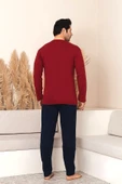 Nisanca Pamuklu Uzun Kollu Erkek Pijama Takımı thumbnail 3