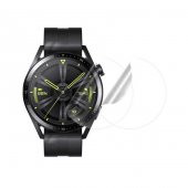 KNY Huawei Watch Gt 3 46 MM İçin Şeffaf Esnek Ekran Koruyucu Narr TPU Şeffaf - 1