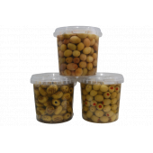 Sadıcım Çizik 650 Gr + Izgara 600 Gr + Biberli 650 Gr Yeşil Zeytin Pet Kavanoz thumbnail 1