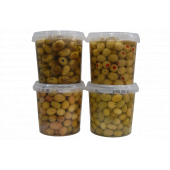 Sadıcım Çizik 650 Gr + Kırma 650 Gr + Izgara 600 Gr + Biberli 650 Gr Yeşil Zeytin Pet Kavanoz thumbnail 1