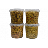 Sadıcım Çizik 650 Gr + Kırma 650 Gr + Izgara 600 Gr + Biberli 650 Gr Yeşil Zeytin Pet Kavanoz thumbnail 2