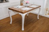 Finezza Dolce Nakışlı Keten Efekt Kumaş Krem Sarı A.Servis 33,5x45 cm 4 Ad-1395 - 1