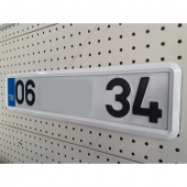 Beyaz Çerçeveli Esnek Araç Takmatik Plakalık Oto Plakalık Plaka Altı Altlığı Plaka Tutucu Yeni Nesil Plakalık 1 Adet - 3