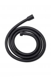 Duş Hortumu vakumlu Pvc Kaplama Spiral  Siyah Kırılmaz Kopmaz Banyo Duş Hortumu - 4