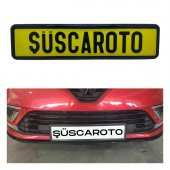 Siyah Çerçeveli Esnek Araç Takmatik Plakalık Oto Plakalık Plaka Altı Altlığı Plaka Tutucu Yeni Nesil Plakalık 1 Adet - 1