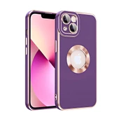 Vendas iPhone 14 Uyumlu ( iPhone 14 ) Kongo Serisi Parlak Renkli Logo Gösteren Silikon Kılıf - 9