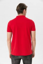 Farm Animals Polo Yaka Penguen Nakış Detaylı Erkek T-shirt - 7