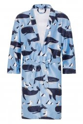 Farm Animals Balina Desenli Unisex Yetişkin Bornoz - 1