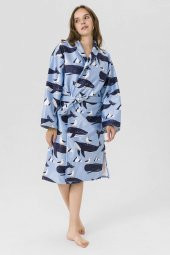 Farm Animals Balina Desenli Unisex Yetişkin Bornoz - 5