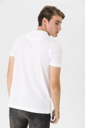 Farm Animals Polo Yaka Penguen Nakış Detaylı Erkek T-shirt - 8