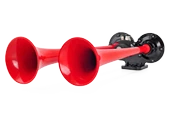 SEGER 12V. DÜZ SES HAVALI KORNA, İKİLİ PLASTİK No: 80AH12.000.02K, EAN:  8698520200790 - 2