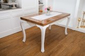 Finezza Dolce Nakışlı Keten Efekt Kumaş Kreme Sarı Runner 45x150 cm - 1404 - 1