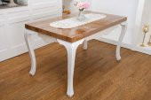 Finezza Mila Nakışlı Keten Efekt Kumaş Kreme Sarı Runner 45x150 cm - 1407 - 1