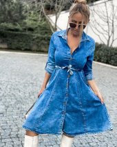 Bayan Yeni Model Kot Elbise 94456 - 2