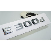 DK Tuning E300d Bagaj Krom ABS 3M 3D Yazı Logo Benz İle Uyumlu thumbnail 1