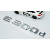DK Tuning E300d Bagaj Krom ABS 3M 3D Yazı Logo Benz İle Uyumlu thumbnail 3