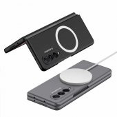 Samsung Galaxy Z Fold 3 Kılıf Manyetik Wireless Şarj Özellikli Kıpta Magsafe Kapak - 7