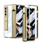 Samsung Galaxy Z Fold 4 Kılıf Kıpta Standlı Kalem Bölmeli Kapak - 5