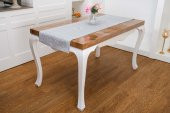 Finezza İris Jaka rPolyester Kumaş Gri Runner 45x150 cm - 1411 - 1