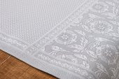 Finezza İris Jaka rPolyester Kumaş Gri Runner 45x150 cm - 1411 - 4