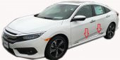 Honda Civic FC5 Kapı Çıtası 4 Kapı Krom 2016-2020 - 1