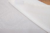 Finezza Roma Jakar Polyester Kumaş Krem Runner 45x150 cm - 1414 - 5