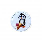 Çocuk Odası Mobilya Kulp Tekli Düğme Çap 55 mm Penguen - 1