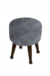 Miskin Ceviz Kül Gri Puf Ayak Ucu Puf Makyaj Koltuğu Puf Bench Ayak Dayama Ahşap Ayak Puf - 1