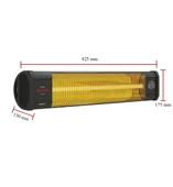 Mirkraft Effect T Tripod Ayaklı 2000 W Duvar Tipi infrared Elektrikli Isıtıcı soba - 6