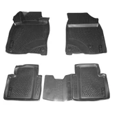 Honda Civic Sedan 3D Havuzlu Paspas Bej 2016-2021 Bod thumbnail 1